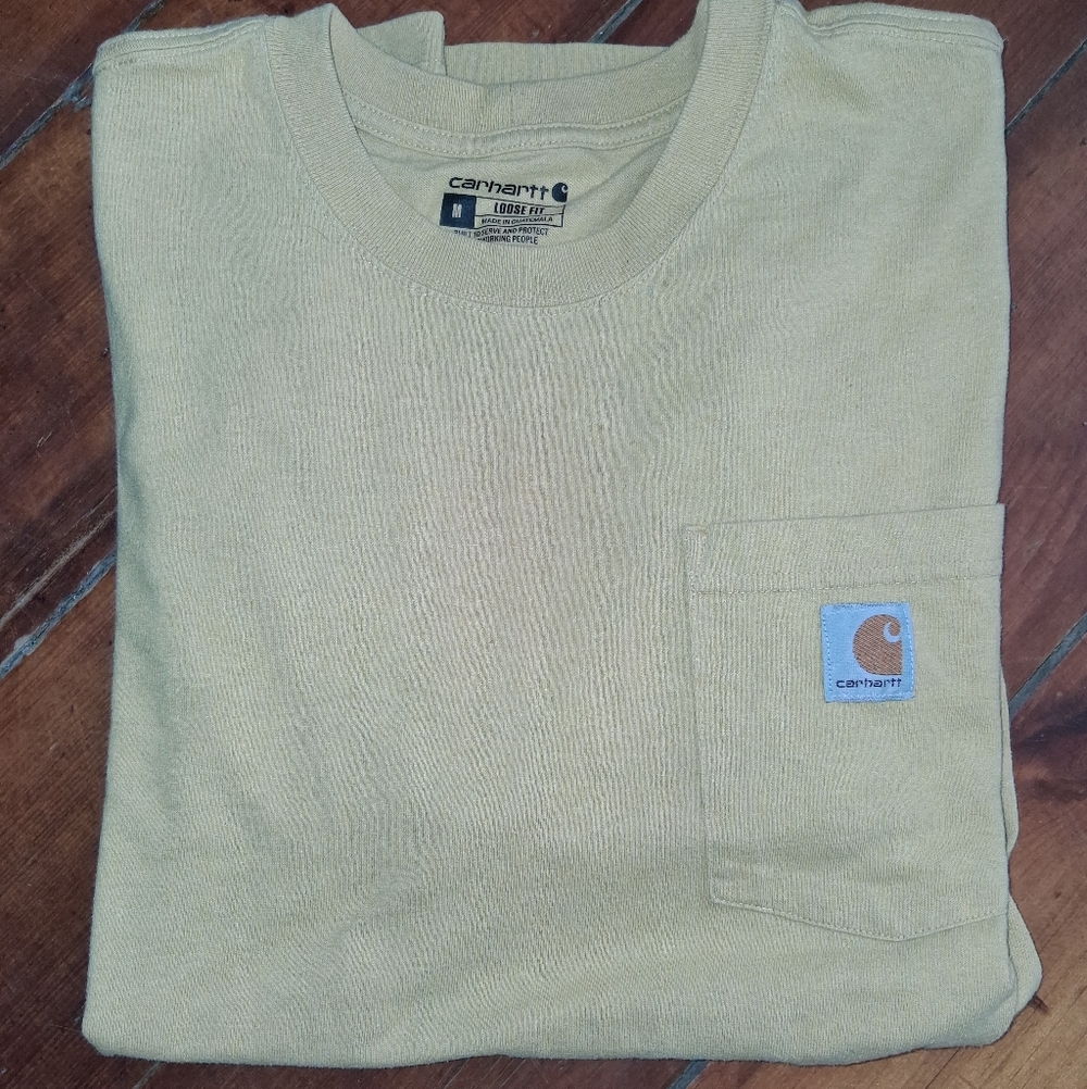 Carhartt Men's Pocket Tee in  Yellow